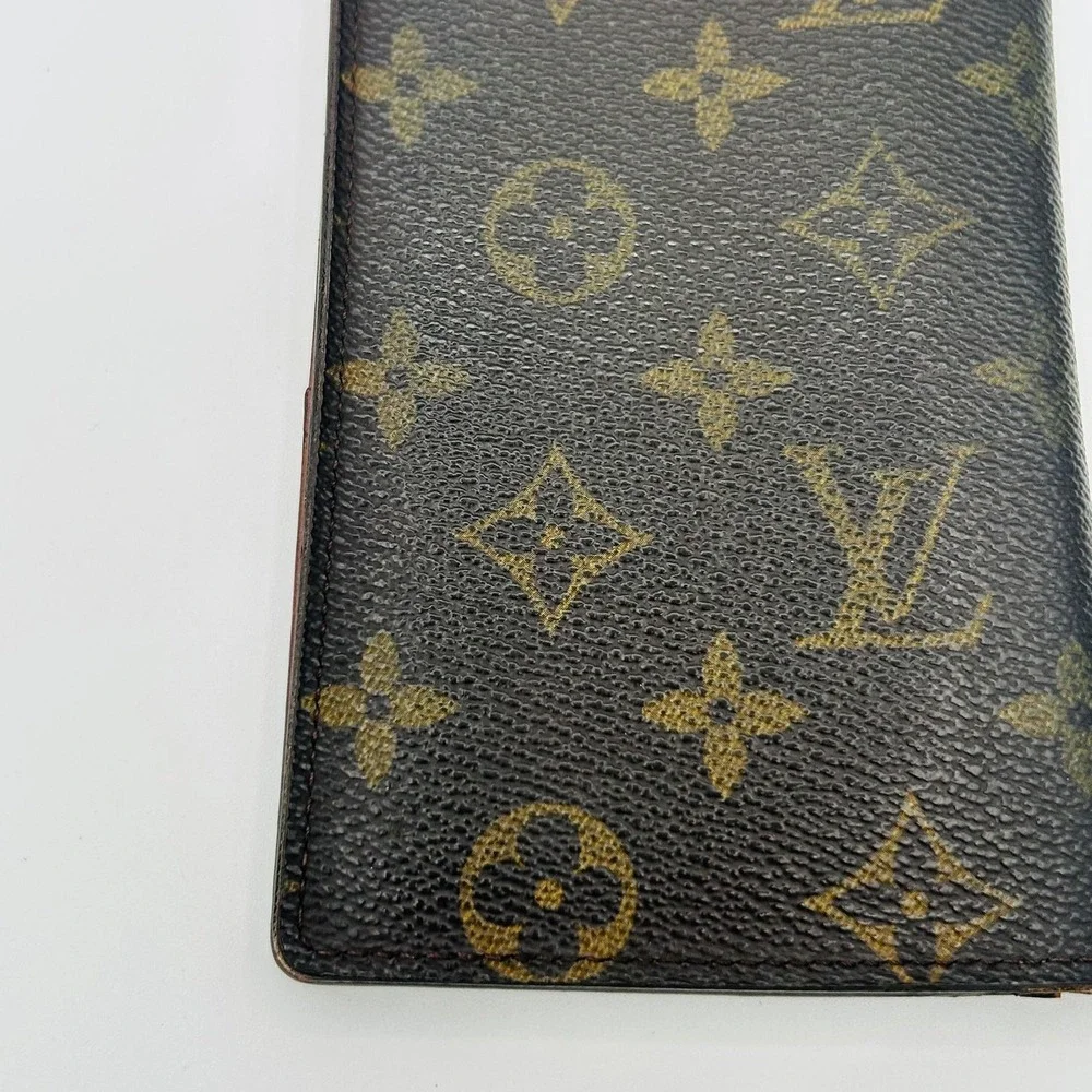 Louis Vuitton Wallet Womens One Size Brown Monogram Long Bifold Credit Card
